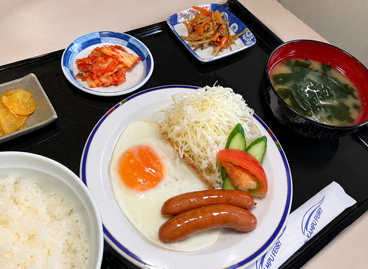 目玉焼き朝食